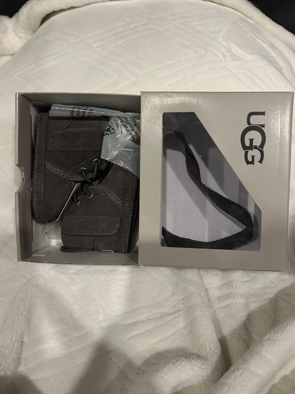 UGG baby suede booties.